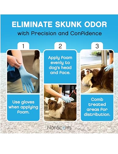 Skunk Odor Remover Head & Face Foam – Easily Eliminate Skunk Odor from Pets, Carpets, Clothing, Ready-to-Use for Dogs, Cats, Home, Carpet, Car, Clothes - Fragrance Free Freshener
