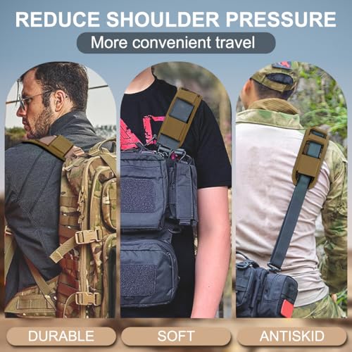ZINZ 2-Pack Universal Shoulder Pad with Ultra Thick Cushion for Bag Luggage Bag Crossbody, Plus Long & Anti-Slip & Breathable,CA01FL02 - color: Ca01fl02