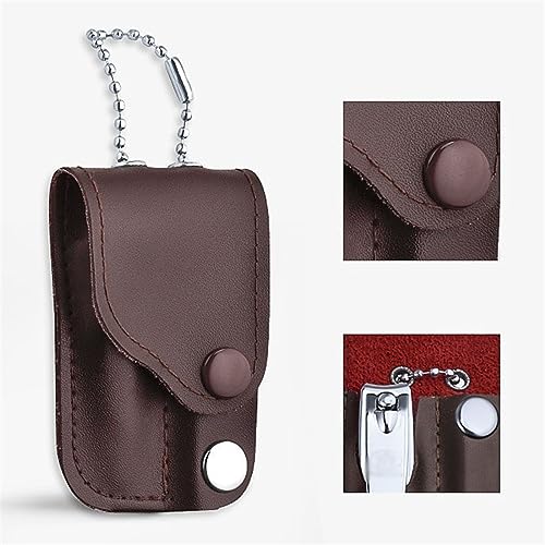 GRFIT Nail Clippers Set Nail Clipper Set with PU Leather Case, Portable Nail Cutter Travel Kit, Multifunctional Manicure Kit with Bottle Opener, Nail File and Knife Manicure Set (Color : B) - color: B