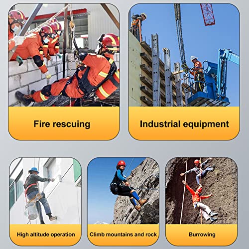 VBESTLIFE Fall Protection Rope Grab, Alloy Steel Self-Locking Device with Spring Mechanism for Rock Climbing Fire Rescue Industrial Safety Equipment
