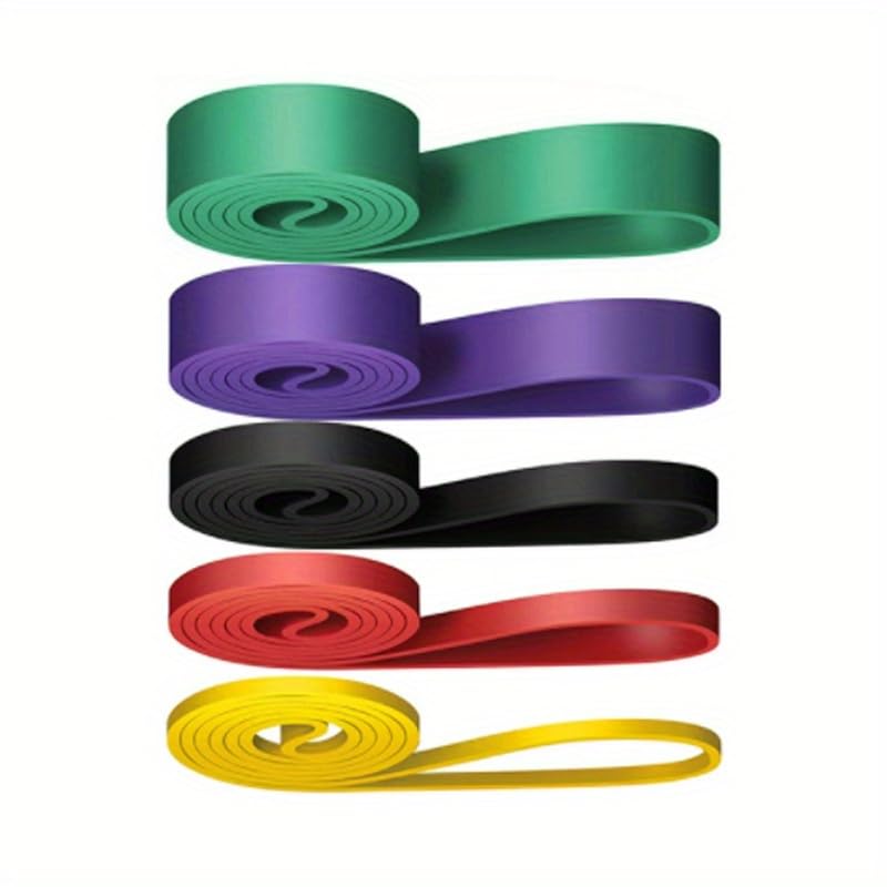Resistance Bands, Pull-Up Assist Straps for Muscle Training, Non-Slip, Various Tension Levels, Fitness Equipment for Home and Outdoor Use - color: purple