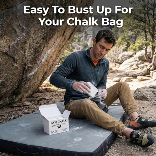 Taiwanese Gym Chalk – Premium Magnesium Carbonate Blocks for Weightlifting, Rock Climbing & Gymnastics – High-Grip Hand Chalk – Available in 1 lb, 24 lbs, or 36 lbs - size: 24 Pack