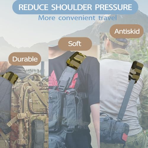 ZINMARK 2-Pack Shoulder Pad Ultra-Thick Tactical Vest Cushion for Laptop Bags, Messenger Bags, Briefcase Bags, Luggage Bags, Tool Bags, Travel Bags and Most Bags, Camouflage Green - color: Camouflage Green