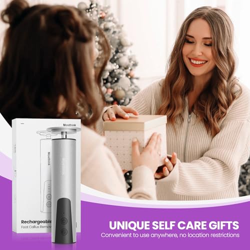 2-in-1 Electric Callus Remover for Feet, Professional Pedicure Tool Gift | 2 Hours Operation | 6 Gears Adjustable Foot File | 1200mAh Rechargeable | 20 Sandpapers | Self Care Gifts for Women Mom Lover - style: 03-Electric Callus Remover Sliver