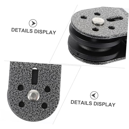 Kisangel 2pcs Bearing Pulley Fitness Equipment for Home Workouts Heavy Duty Mute Wheel with Bolts Smooth Sliding Lifting Pulley for Indoor and Outdoor Use