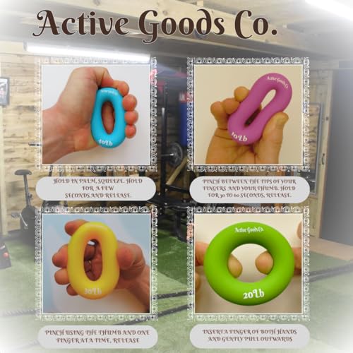 Hand Exerciser - PROFESSIONAL GRADE, Set or Single, Different Sizes. Visit to see more! Bague classique en silicone parfaite pour améliorer la force, la puissance et la vitesse dans les poignets. - size: 11.5 Single Ring - 2.5 in - 20 lb