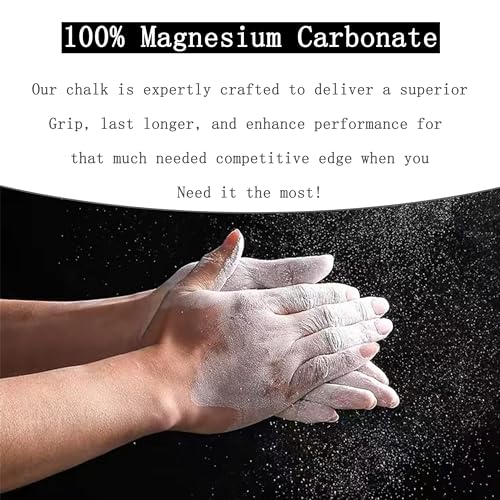 2 Bags Gymnastics Chalk Ball for Climbing - (6oz) Gym Chalk Used for Lifting Weightlifting Workout and Rock Climbing, Weight Powder Hands Chalk