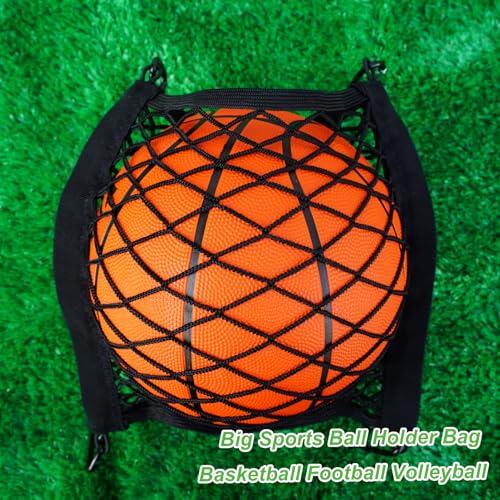 Helmet Holder for Sport Backpack,Backpack Accessories Mesh Storage Bag,Added External Elastic Storage Net for Backpack,4 Carabiners Attaching to Backpack to Carry Helmet and Accessories