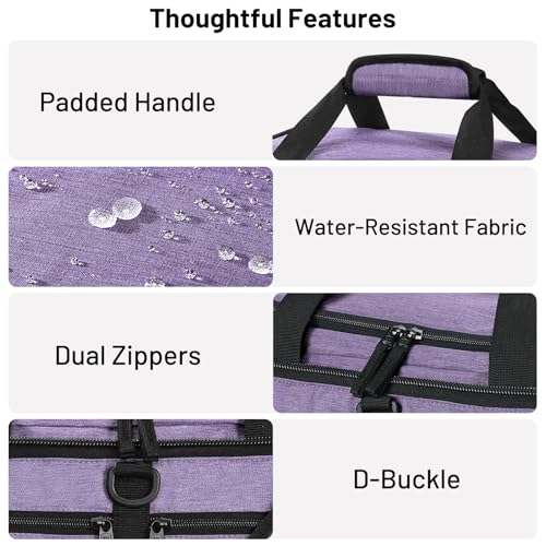 MIER Packable Travel Duffle Bag with Shoe Compartment, 50L, Purple | Foldable Weekender Duffel; Multi-Pockets; Adjustable Shoulder Strap; Luggage Sleeve; Travel, Sports, Camping, Gym - color: Purple, size: 50L
