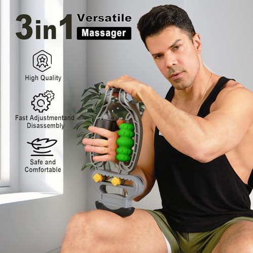HOTWAVE Tennis Elbow Relief Massager,Tennis&Golfers Elbow Pain Release | For Leg and Arm, Adjustable Foam Roller, Trigger Point Muscle Roller for Calves&Forearm, Wrist Massager