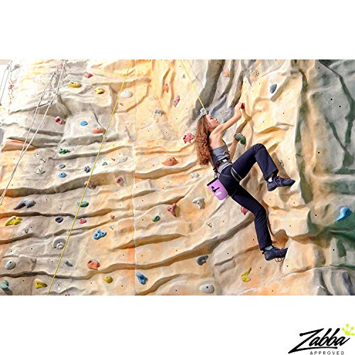 Elite Sportz Equipment Chalk Bag for Rock Climbing with 2 Chalk Balls– Leak Proof Drawstring & Secure Zipper Pocket