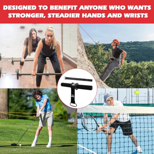 Forearm Strengthener and Wrist Roller with Thick Grip & Adjustable Strap, Ideal for Grip Strength Training, Muscle Building and Rehabilitation - color: Black