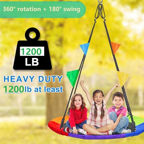 Heavy Duty Swing Hanger Stainless Steel 304 Antirust,1200 lb Capacity 360° Silent Rotation, Playground Porch Swing Set Indoor Outdoor, Patent Design - size: 3.5"