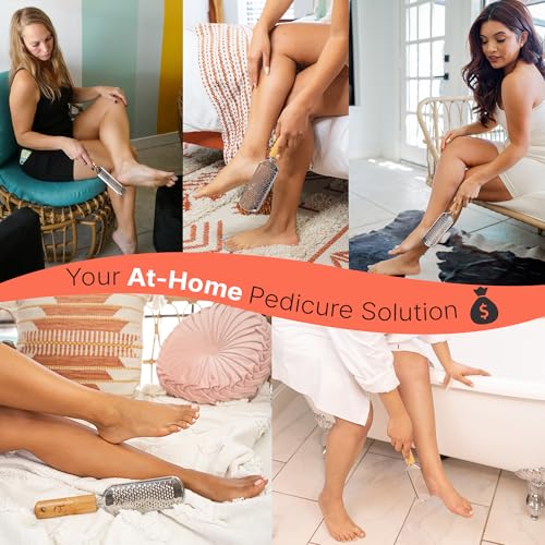 Foot File - Callus Remover Tool for Dead Skin Removal | At Home Pedicure Tools, Foot Rasp Callus Remover Feet and Heels