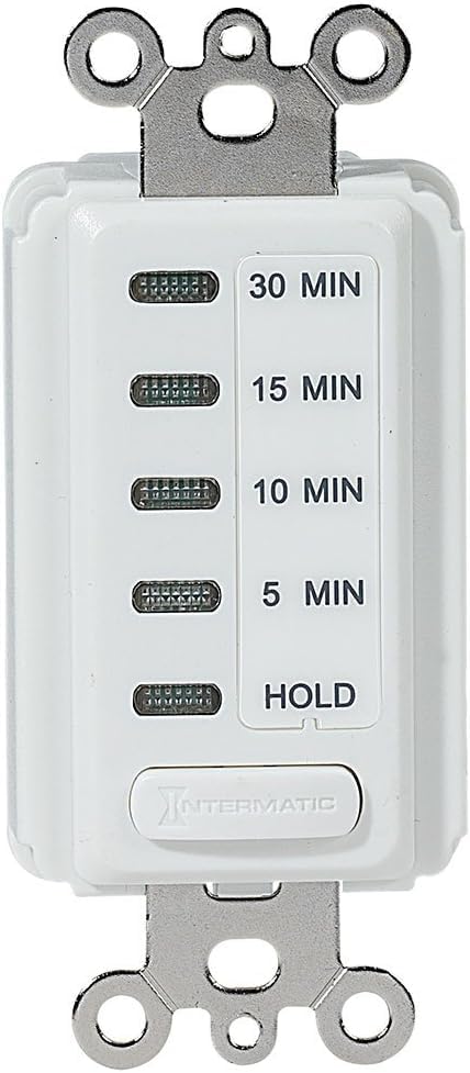 Intermatic EC200WK Electronic Countdown Timer - Efficient Control, Silent Operation, Versatile Applications - 5/10/15/30 Minute Countdown Timer