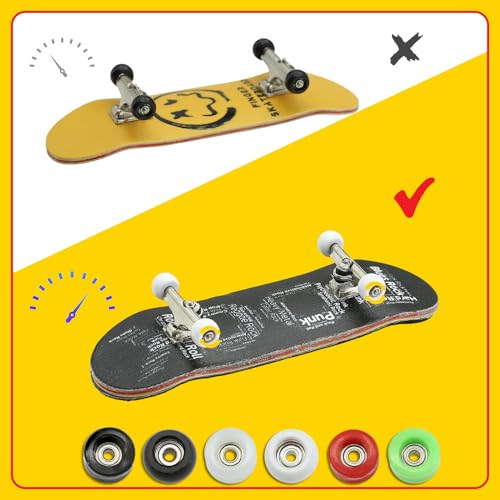 7 Pieces POM Round White Fingerboard-Wheels Size 7.3mm*4.5mm Tool Set with 1 Screwdrivers 2 Alloy axles - color: Round White