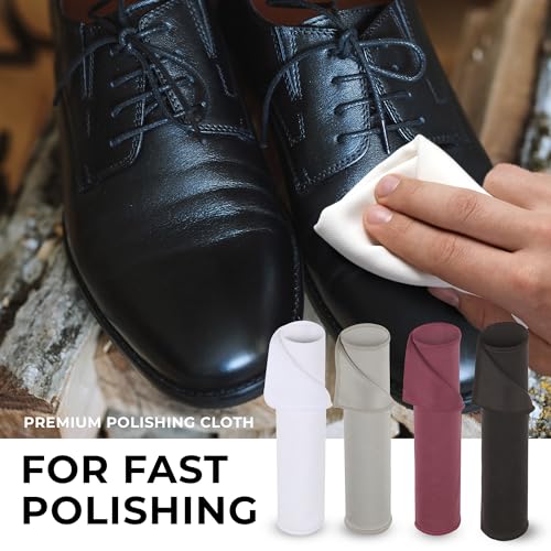 Stone and Clark Original Shoe Polish & Care Kit - Leather Shoe Shine Kit for Men & Women - style: Wooden Box