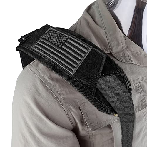 Luggage Duffel Bag Shoulder Pad 52" Universal Replacement Laptop Adjustable Shoulder Strap for Duffel Bag Strap Computer Bags Laptop Case Crossbody Bag Strap Pet Carrier (Black & Strap)