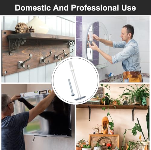 Drywall Anchor with Included Bolts for 3/16”-24, Heavy Duty Hollow Drywall Anchors for TV Mounting Kit, Stainless Steel Hollow Wall Anchors Holds up to 240 lbs Each in 1/2-in Drywall-14 Pack - size: 3/16"-24:Pack of 14