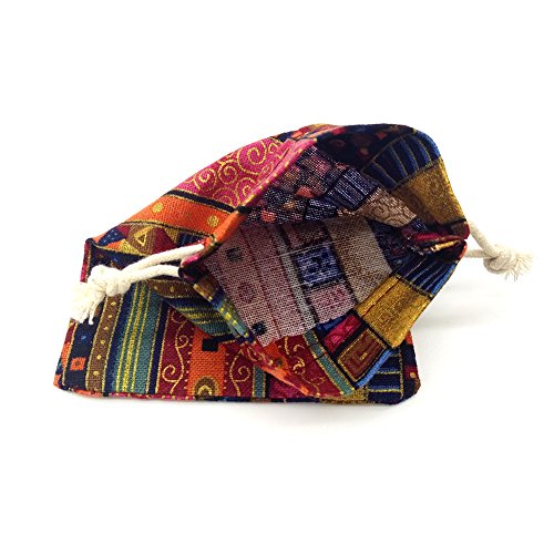 12pc Egyptian Style Jewelry Coin Pouches Aztec Print Drawstring Gift Bag | Party Accessories Brocade Cotton Sachet Candy Present Pouch Travel Purse Ethnic (12) - color: Egypt 12