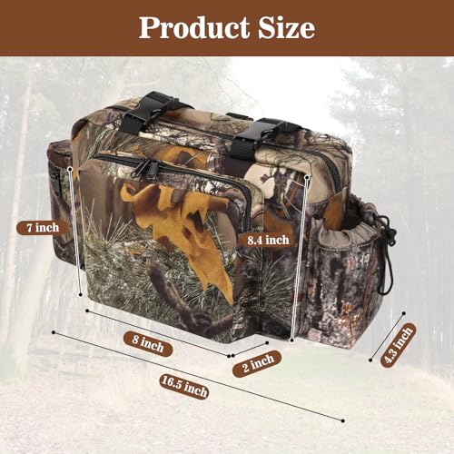 Front Storage Bag,Hunting Fanny Pack,Tree Stand Accessories for Hunting,Multiple Pockets Hunting Fanny Pack,Works with Climbing or Ladder Stands