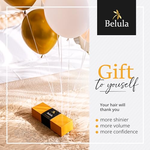 100% Boar Bristle Hair Brush for Women Set by Belula (L Size). Soft Natural Bristles for Thin and Fine Hair. Wooden Comb, Travel Bag and Spa Headband Included! - size: Large