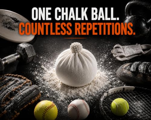 Magnesium Chalk Balls 2-Pack (65g Each) – Premium Refillable Chalk Ball Refills for Disc Golf, Rock Climbing, Gymnastics, Weightlifting & Fitness – Dry Hands, Better Grip