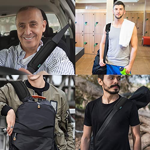 ZINZ Universal Shoulder Pad with Ultra Thick Cushion for Bag Luggage Bag Crossbody, Plus Long & Anti-Slip & Breathable,Black - color: Black
