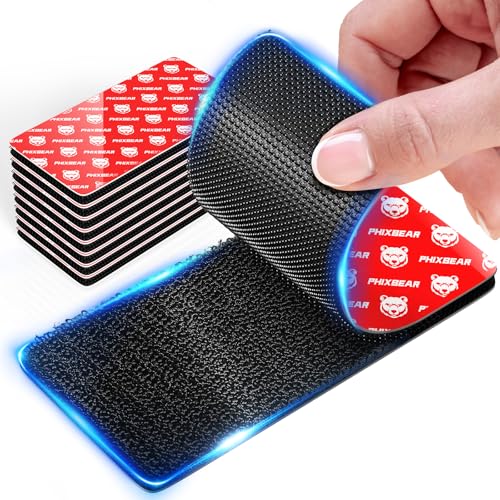 PHIXBEAR 4 inch Large Wide Hook and Loop Strips with Super Adhesive Heavy Duty, Heat Resistant Waterproof, Outdoor or Indoor Use, 8 Sets Black 4x2 Inch - size: 2x4 Inch(8 Sets)