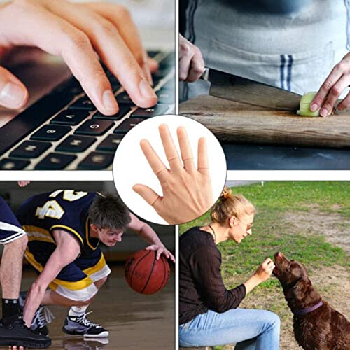 15 Pcs Gel Finger Cots, Finger Protector Brace, Silicon Tubes Insulation Fingerstall Sleeves Support Gloves Pain Relief for Trigger Finger, Hand Eczema, Finger Cracking, Finger Arthritis