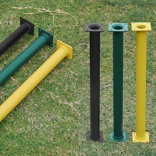 6 Pcs Black Outdoor Monkey Bars Ladder Rungs Playground Accessories | Heavy Duty Solid Constructed, Non-Slip Matte Powder Coated Weather Resistant, Hardware Include, Playset Swing Set Jungle Gym - color: Black