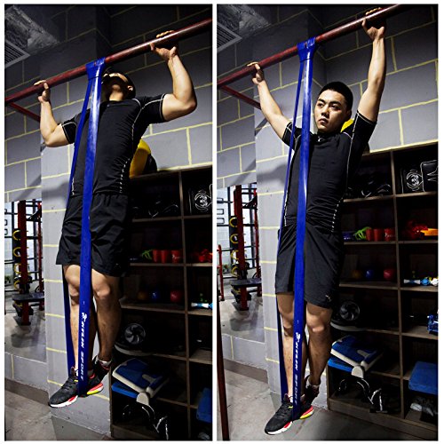 Resistance Band Assisted Pull Up Bands Training Yoga Pilates Elastic Loop Stretch for Cross Workout Gymnastics Power-Lifting - color: Orange