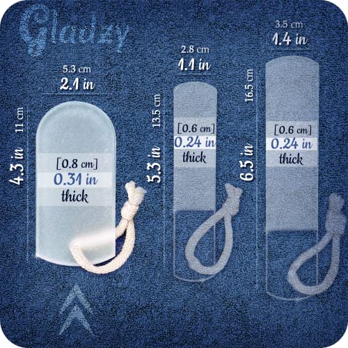 Czech Glass Foot File Callus Remover – Double Sided Etched, Different Grit Coarse & Fine Surfaces for Hard Skin & Cracked Heels, Professional Pedicure Tool, Washable Reusable, Made in EU