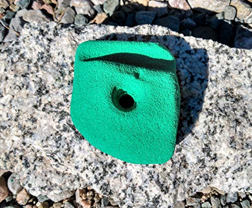 Ledge Polyurethane Bolt-On Rock Climbing Wall Hand Hold - color: Green