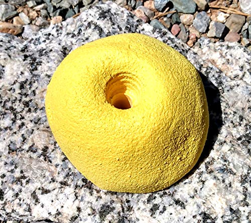 Large Intented Sloper Polyurethane Bolt-On Rock Climbing Wall Hand Hold - color: yellow