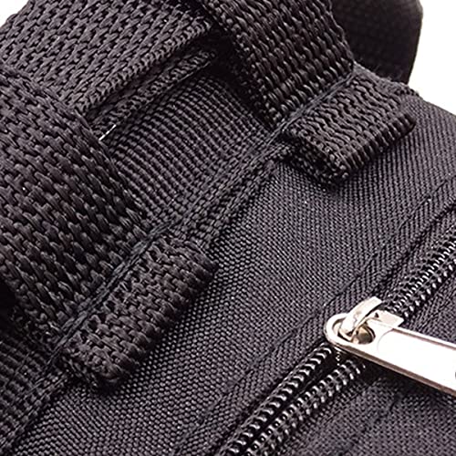 Chalk Bag,Rock Climbing Gear,Metal Powder Bags,with Zippered Pocket and Adjustable Waistband,Suitable for Fitness, Rock Climbing, Track and Field, Weightlifting, Billiards Chalk Bag (Blue)