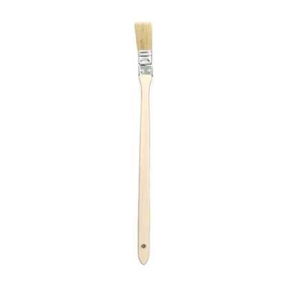 Tool with Comfortable Wooden Grip for Deeply Long Curved Head Scrub Brush Extended Reach Extension - size: F