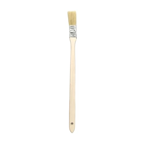 Tool with Comfortable Wooden Grip for Deeply Long Curved Head Scrub Brush Extended Reach Extension - size: F