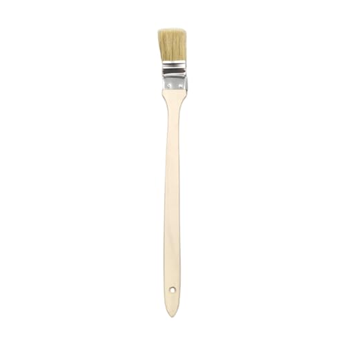 Tool with Comfortable Wooden Grip for Deeply Long Curved Head Scrub Brush Extended Reach Extension - size: E