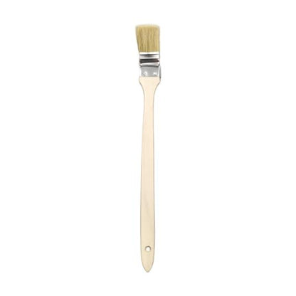 Tool with Comfortable Wooden Grip for Deeply Long Curved Head Scrub Brush Extended Reach Extension - size: E
