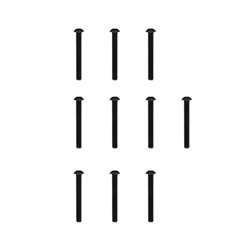 Atomik Climbing Holds Set of 10 Button Head 3 Inch Indoor Bolts - size: 10 Pack 3 in. Button Head Black