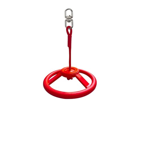 Ninja Steering Wheel for Kids Obstacle Course Backyard | Ninja Course Slackline Accessories for Outdoor Fitness Playground, 360° Rotating Swing Set, Steering Wheel Toy, CPSC Approval - size: Ninja Wheel
