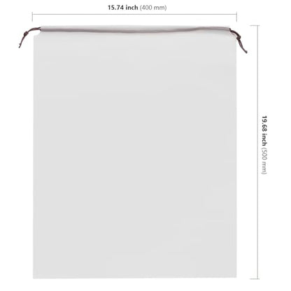 HAKZEON 50 PCS 16x20 Inch Clear Plastic Drawstring Bags, Portable Translucent Shoes Storage Organizers Pouch with Rope, Thickness 2 Mil Travel Bags for Sneakers, Dress Shoes, Slippers, Sandals - size: 16x20 IN 50 PCS