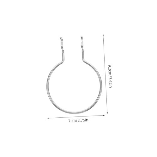 GALPADA 10pcs Metal Plating Pegboard Hooks Ring Style Iron Hanging Board Organizer for Garage Workshop Storage Easy Install Heavy Duty Support