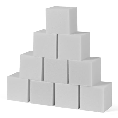 TRENDBOX Foam Cube, 100 PCS of 3.15 x 3.15 x 3.15 Inch Soft Blocks, Gymnastics, Rock Climbing, Trampoline and Other Sports Cushion Pads, Indoor Park Foam Pit Filler - Light Grey - color: Light Gray, size: 100 Pack