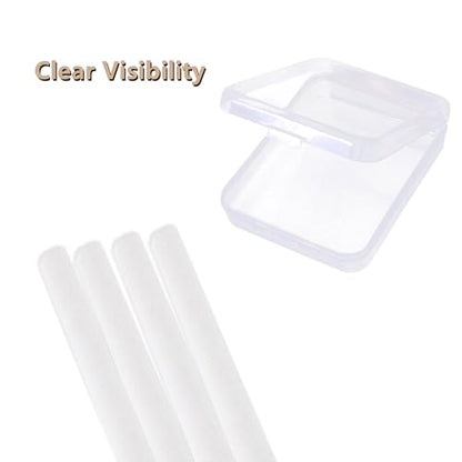 2 Pcs Clear Chalk Holders Storage Boxes | Small Containers, Organizing Chalk, Craft Supplies, Home Office & Workshops