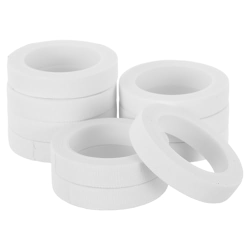 Tofficu Adhesive Tape 0.9cm X 30 Rolls White Wrap Tape Strong and Rock Climbing for Skin Protection