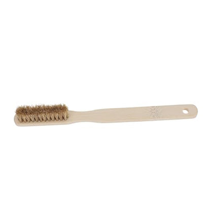 Rock Climbing Chalk Brush with Ergonomic Wood Handle and Natural Bristles for Removing Chalk and Dirt, Sturdy Beige Cleaning Brush for Indoor and Outdoor Climbing in Humid