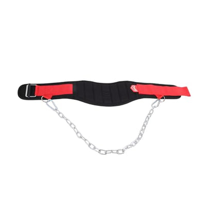 Weighted Dip Belt, Weightlifting Belt with Heavy Duty Chain & Padded Comfort for Pull Ups & Strength Training - color: M