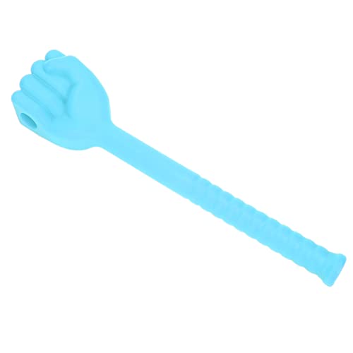 Fist Hammer Silicone Meridians Flexible Slip Handle Pat Tool for Comprehensive Relaxation Orange Color (Blue) - color: Blue